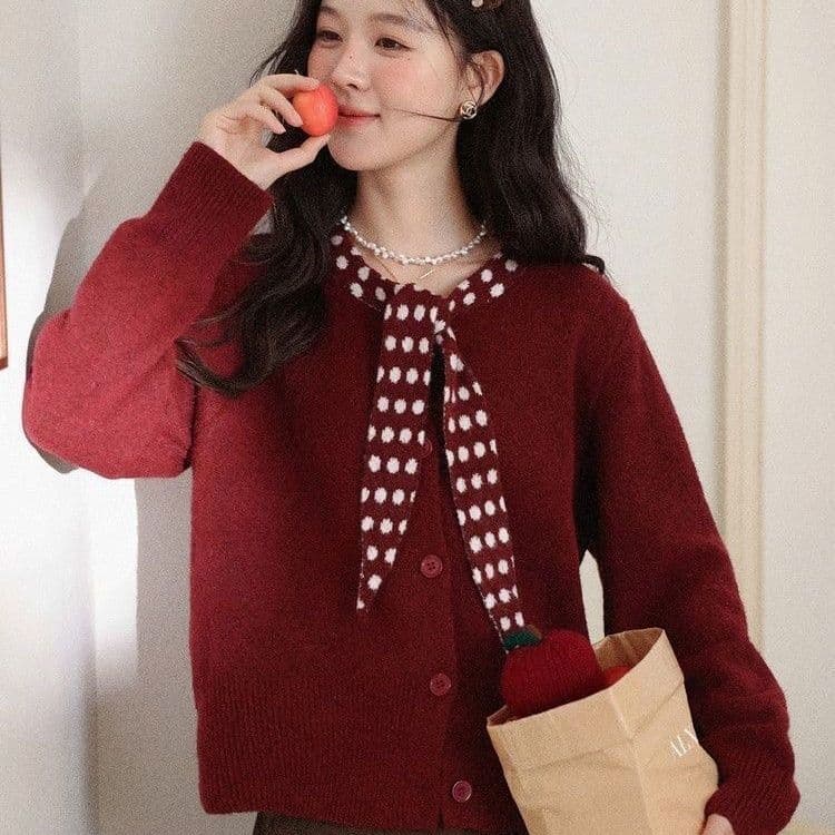 외국 가스 단색 패션 새로운 니트 폭발 오픈 가디건 스카프 스웨터 다용도 재킷 느긋한 가을 겨울 긴팔 맨위 이미지 4