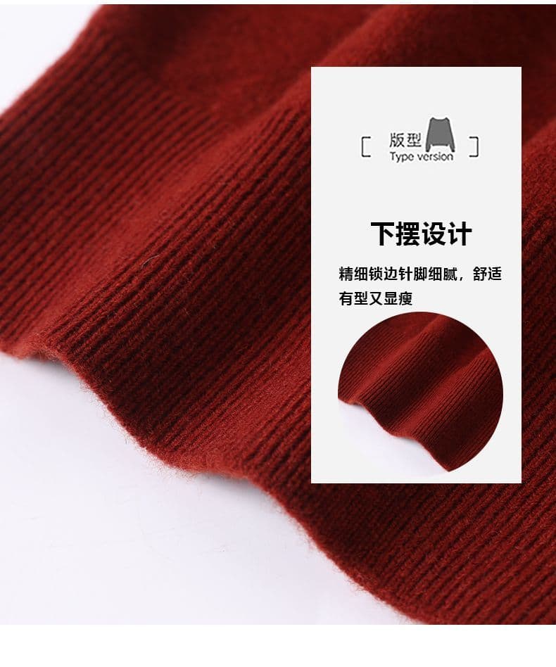 한 부서 외국 가스 배색 라운드 넥 긴팔 가을 겨울 새로운 표지 고기 스웨터 봄 가을 맨위 다용도 니트 재킷 오픈 가디건 상세 이미지 26