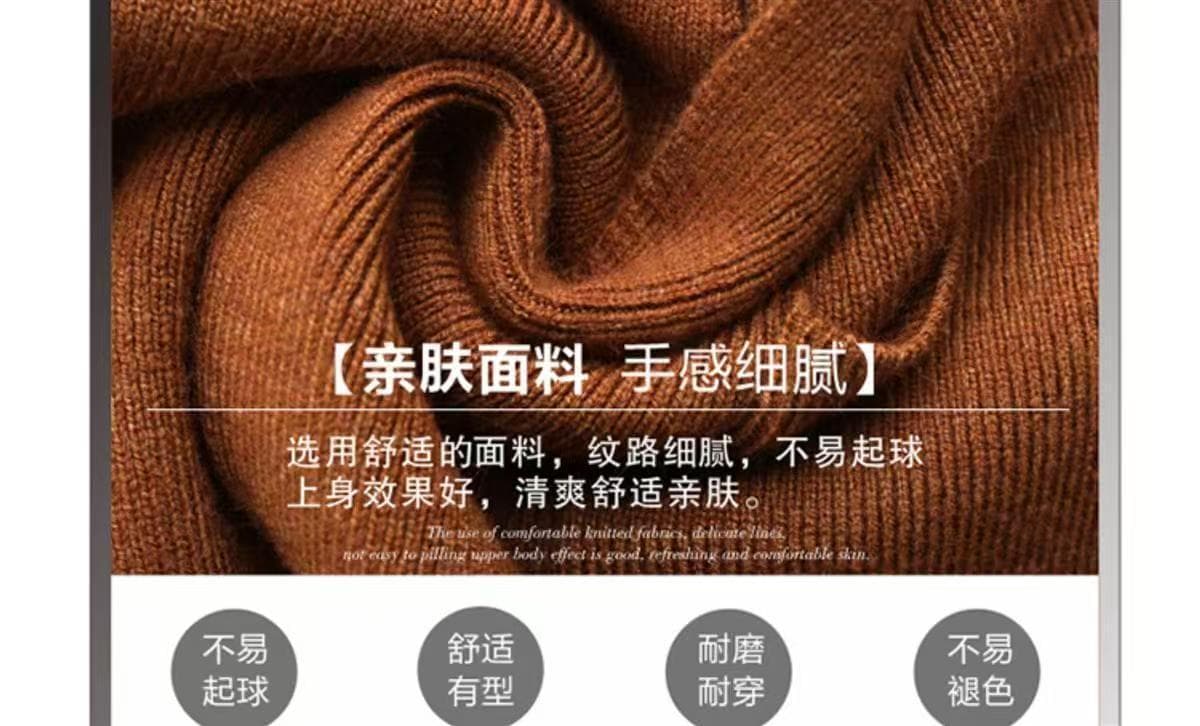 봄 가을 새로운 중노년 니트 오픈 가디건 중간 길이 루즈핏 외국 가스 다용도 슬림해 보이는 스웨터 코트 맨위 여성 상세 이미지 13