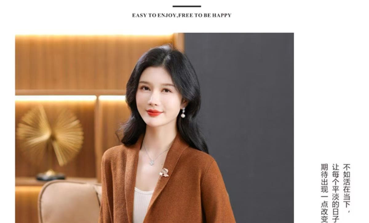 봄 가을 새로운 중노년 니트 오픈 가디건 중간 길이 루즈핏 외국 가스 다용도 슬림해 보이는 스웨터 코트 맨위 여성 상세 이미지 24