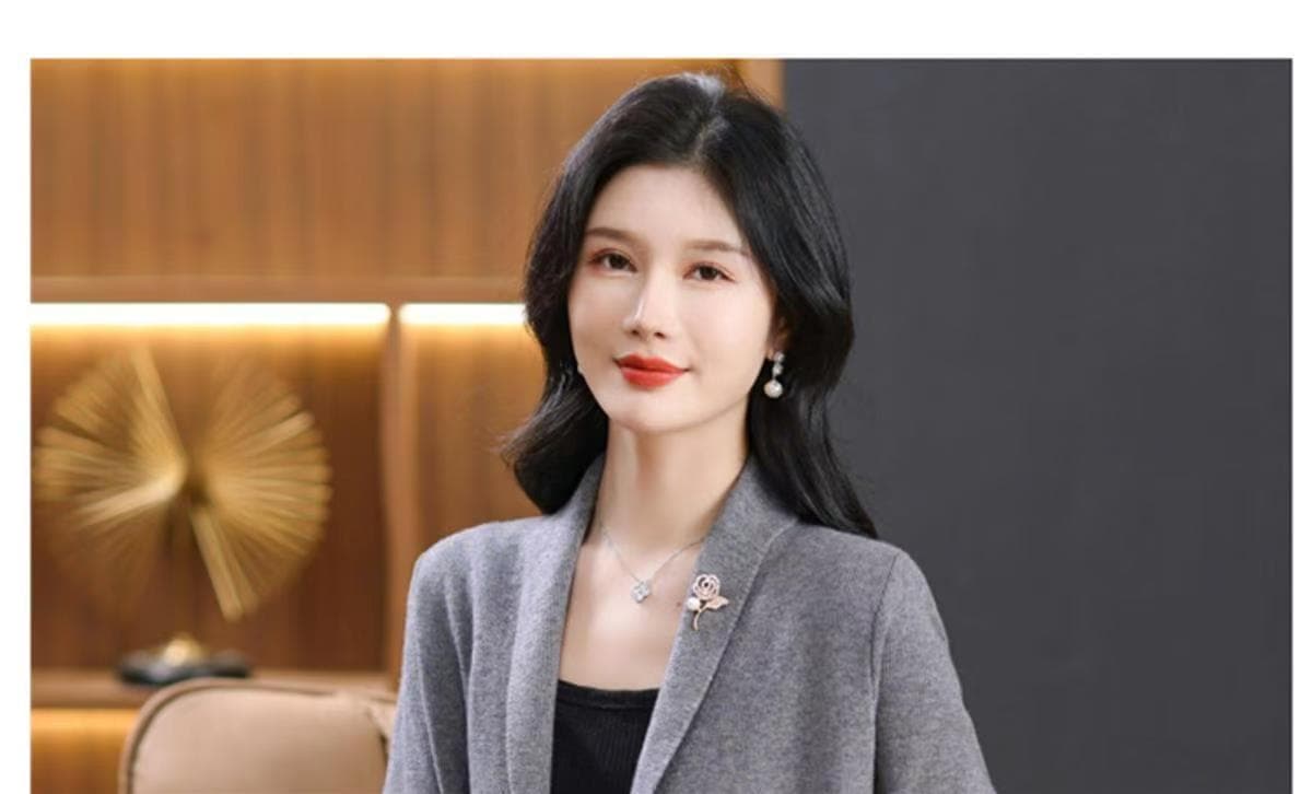 봄 가을 새로운 중노년 니트 오픈 가디건 중간 길이 루즈핏 외국 가스 다용도 슬림해 보이는 스웨터 코트 맨위 여성 상세 이미지 28