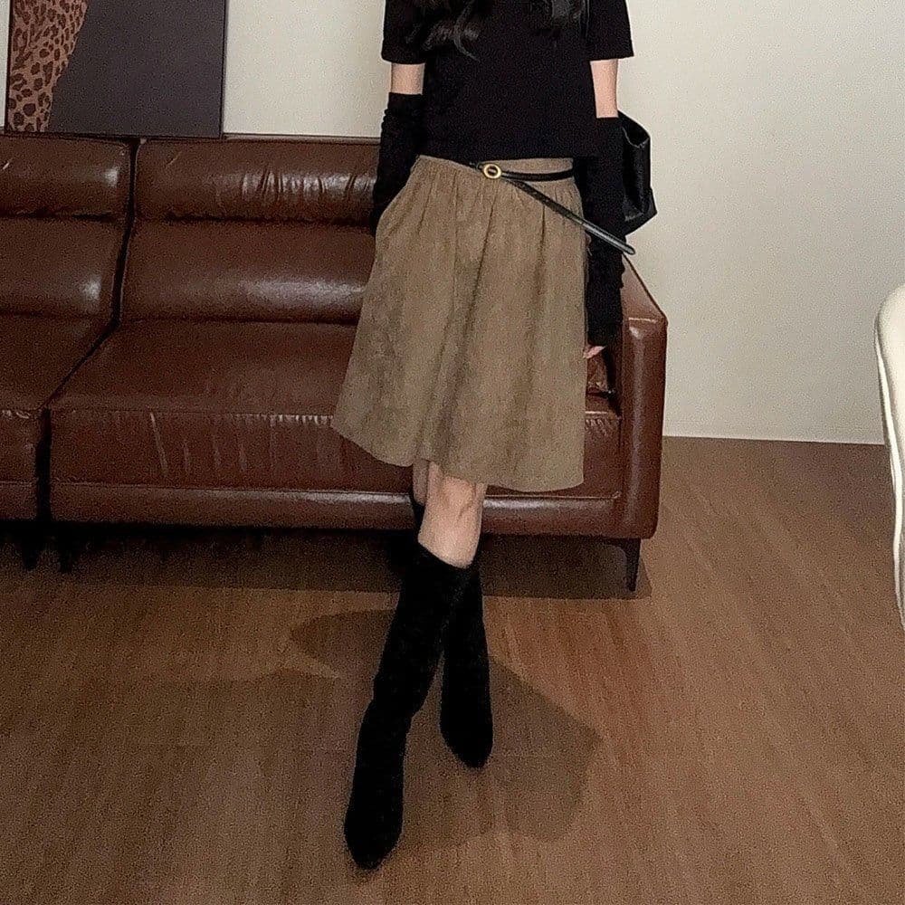 패션 캐주얼 바람 품격 연령 감소 모직물 맨위 2 봄 가을 새로운 한 부서 다용도 작은 대중 벨트 소매 커버 니트 스웨터 상세 이미지 4