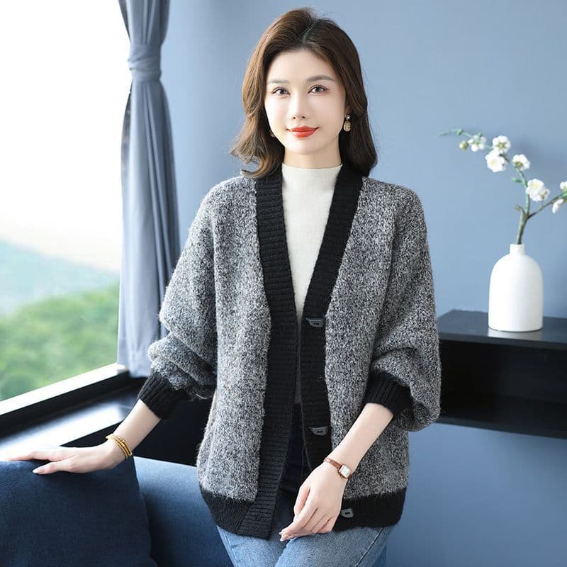 한 부서 스웨터 한국 스타일 백 니트 스웨터 프로 피부 슬림해 보이는 새로운 품격 외국 가스 루즈핏 표지 고기 패션 연령 감소 맨위 이미지 6