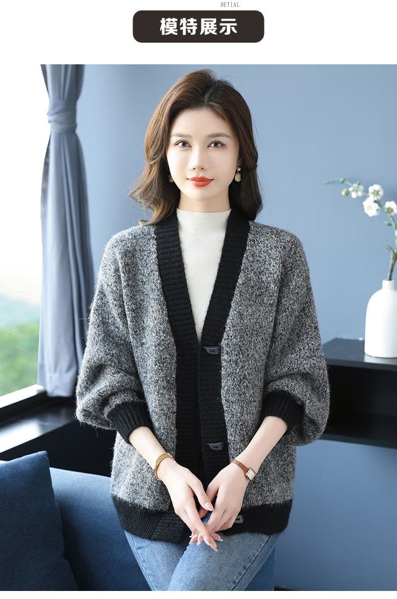 한 부서 스웨터 한국 스타일 백 니트 스웨터 프로 피부 슬림해 보이는 새로운 품격 외국 가스 루즈핏 표지 고기 패션 연령 감소 맨위 상세 이미지 5