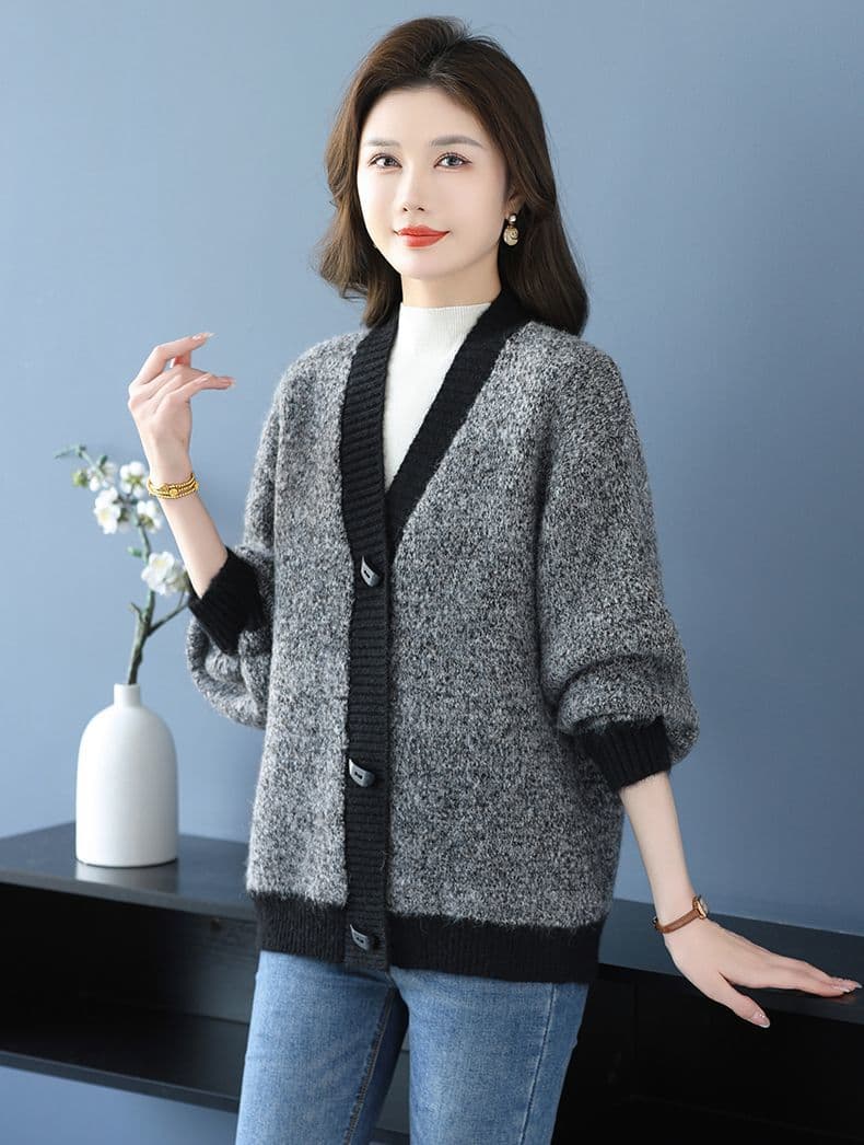 한 부서 스웨터 한국 스타일 백 니트 스웨터 프로 피부 슬림해 보이는 새로운 품격 외국 가스 루즈핏 표지 고기 패션 연령 감소 맨위 상세 이미지 8