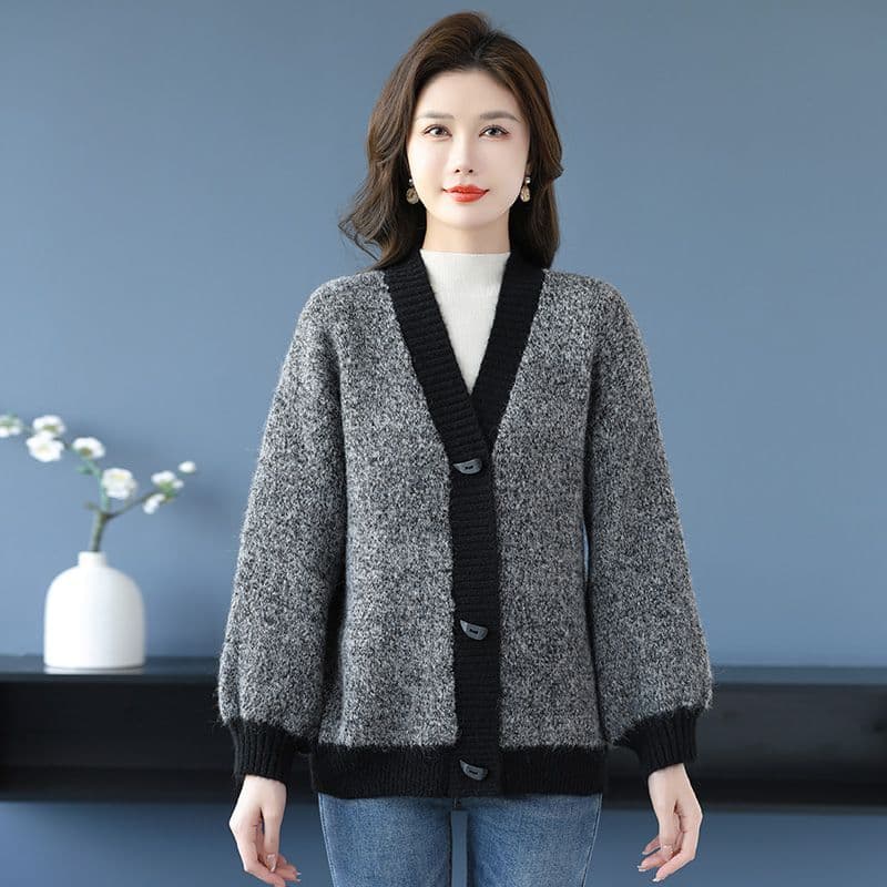 한 부서 스웨터 한국 스타일 백 니트 스웨터 프로 피부 슬림해 보이는 새로운 품격 외국 가스 루즈핏 표지 고기 패션 연령 감소 맨위 상세 이미지 12