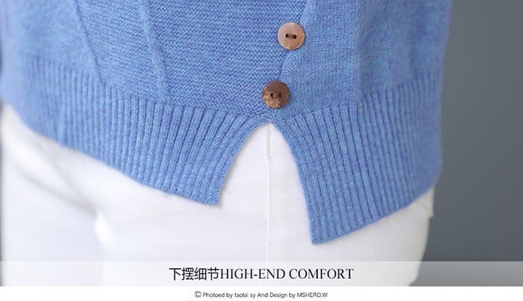 가을 겨울 패션 캐주얼 연령 감소 니트 작은 셔츠 패션 고귀한 새로운 중노년 여성 가을 겨울 만나는 보온 맨위 상세 이미지 37