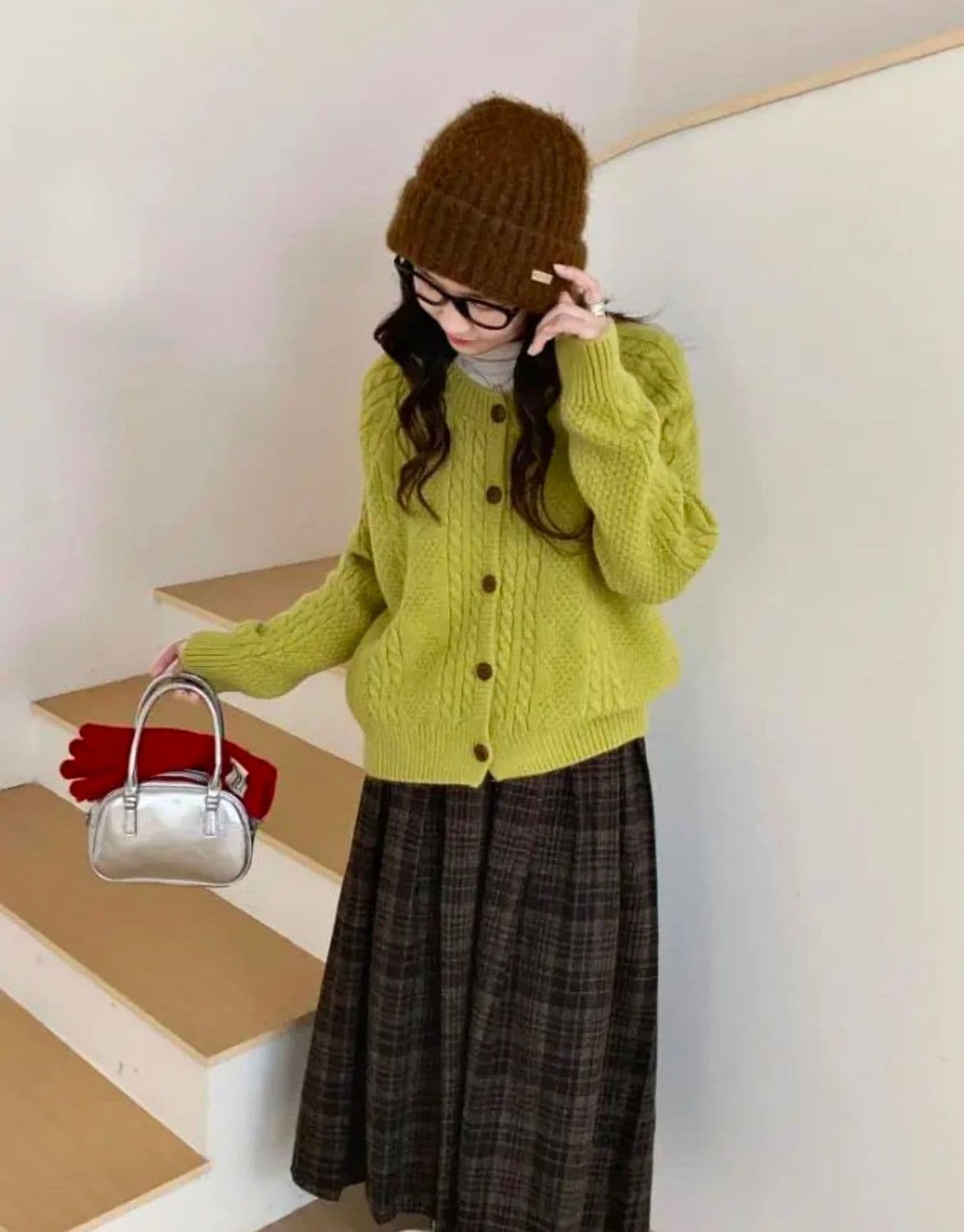 가을 겨울 새로운 클래식 레트로 꽈배기 스웨터 여자 패션 느긋한 바람 두꺼운 니트 오픈 가디건 보온 재킷 맨위 상세 이미지 10