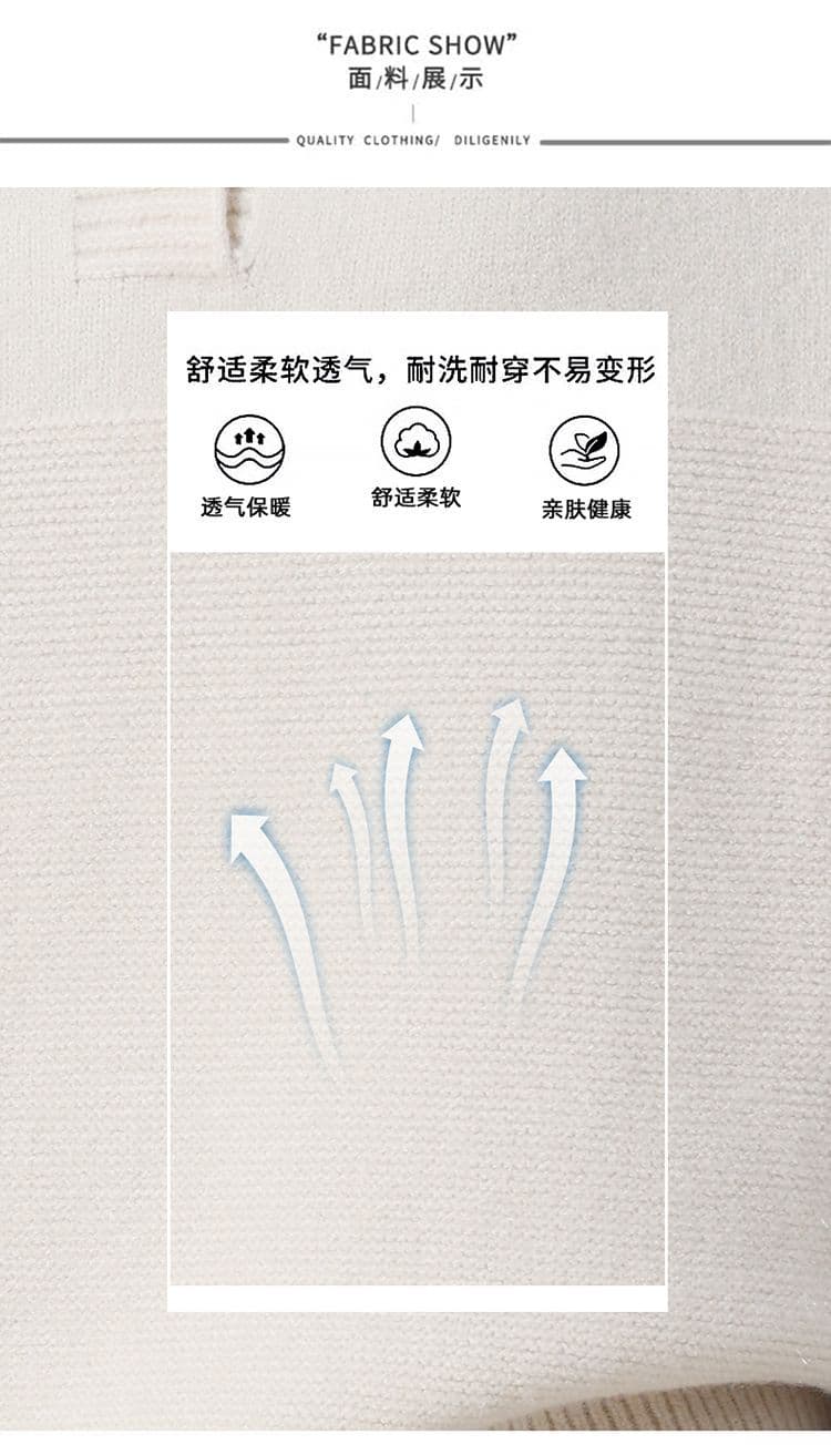 고급 센스 가을 겨울 새로운 카디건 베스트 여성 라운드 넥 풀오버 스택 착용 스웨터 니트 스웨터 조끼 조끼 여성 상세 이미지 9