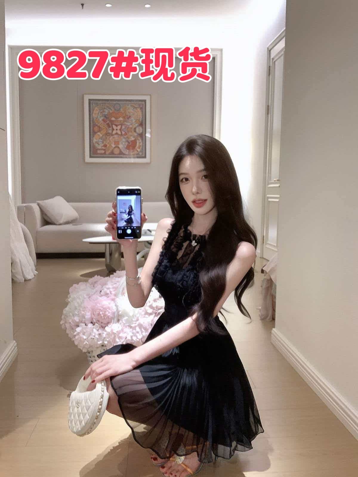 justqin 7 8 주간 켜기 새로운 2026 새로운 여름 드레스 품격 쉬폰 미니 스커트 허리 수축 섹시함 여성 드레스
