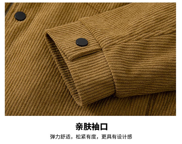 폭발 털이 있는 섹션 코듀로이 재킷 내마모 재킷 중년 비즈니스 캐주얼 재킷 재킷 청년 야외 재킷 상세 이미지 21