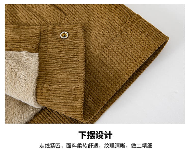 폭발 털이 있는 섹션 코듀로이 재킷 내마모 재킷 중년 비즈니스 캐주얼 재킷 재킷 청년 야외 재킷 상세 이미지 22