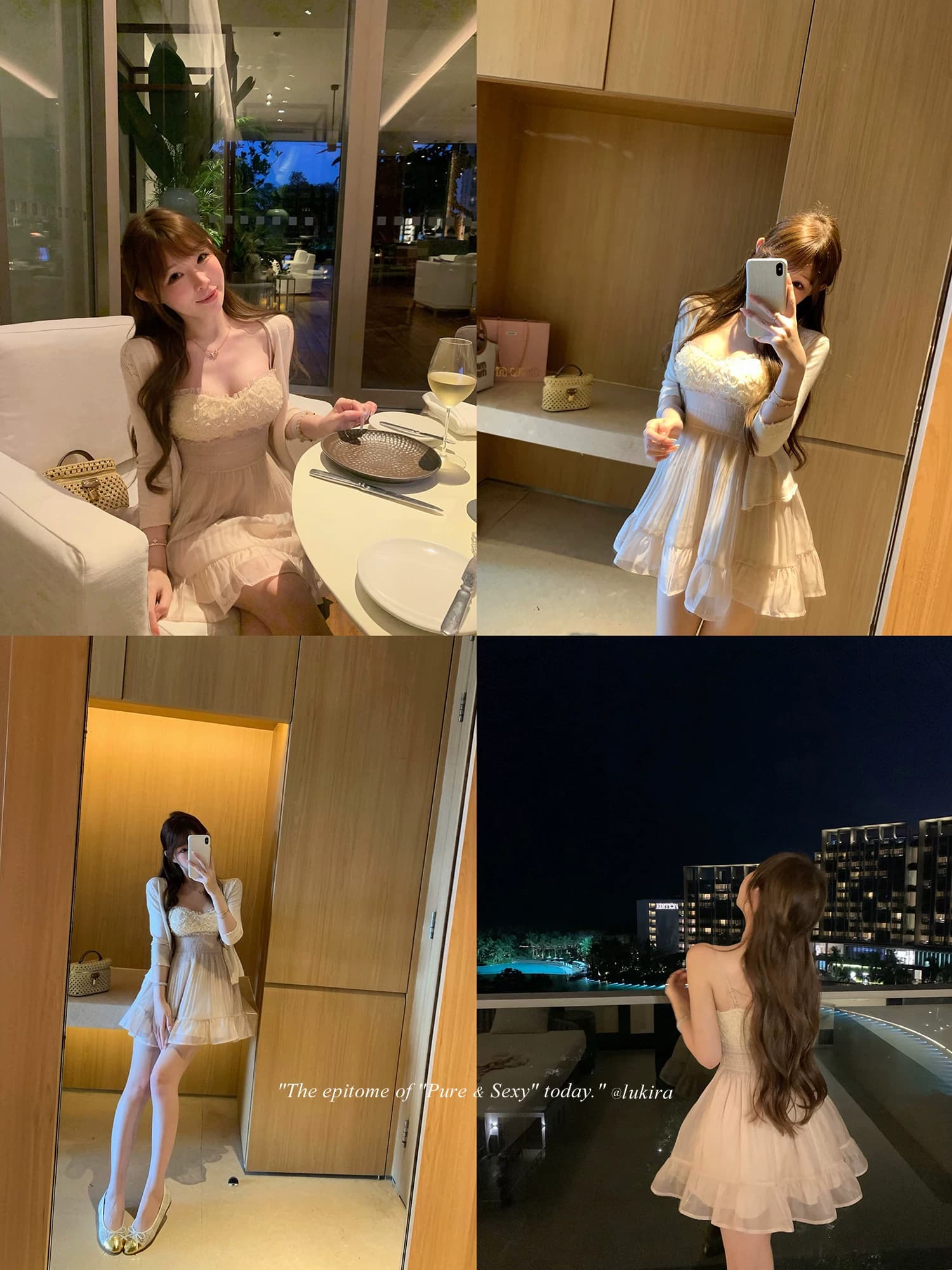 lukira 제나라 꿈 니산 무거운 작업 구슬 조각 Tulle 슬립 여성 드레스 봄 여름 허리 수축 한 마디 미니 스커트 이미지 2
