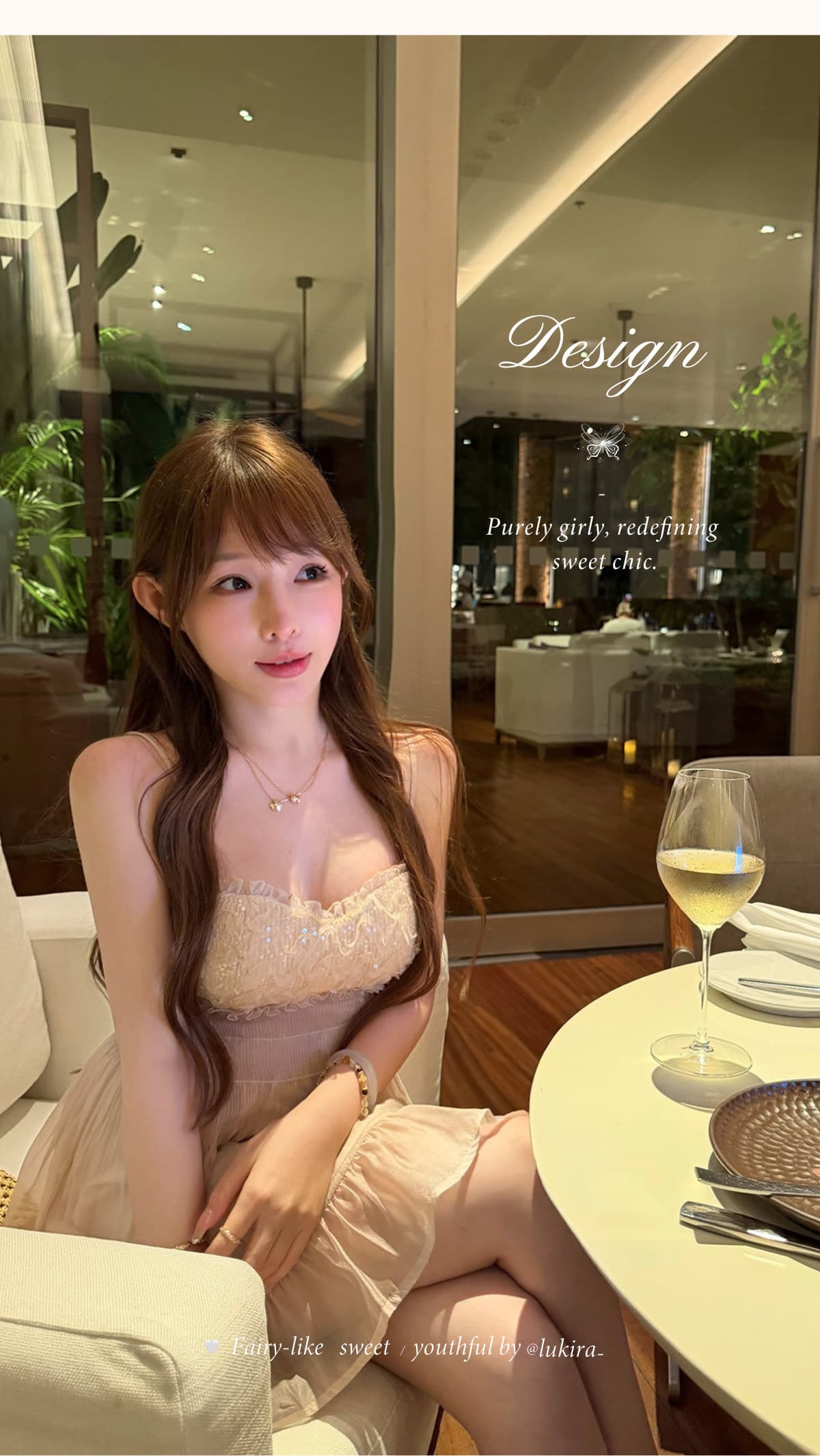 lukira 제나라 꿈 니산 무거운 작업 구슬 조각 Tulle 슬립 여성 드레스 봄 여름 허리 수축 한 마디 미니 스커트 상세 이미지 1
