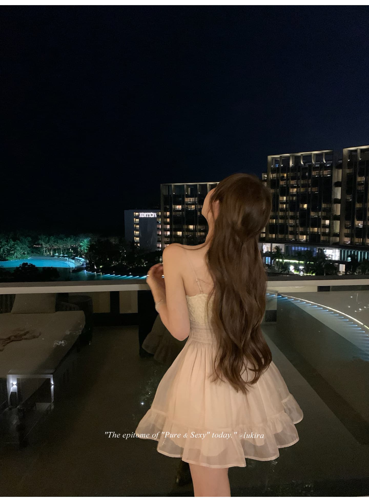 lukira 제나라 꿈 니산 무거운 작업 구슬 조각 Tulle 슬립 여성 드레스 봄 여름 허리 수축 한 마디 미니 스커트 상세 이미지 20
