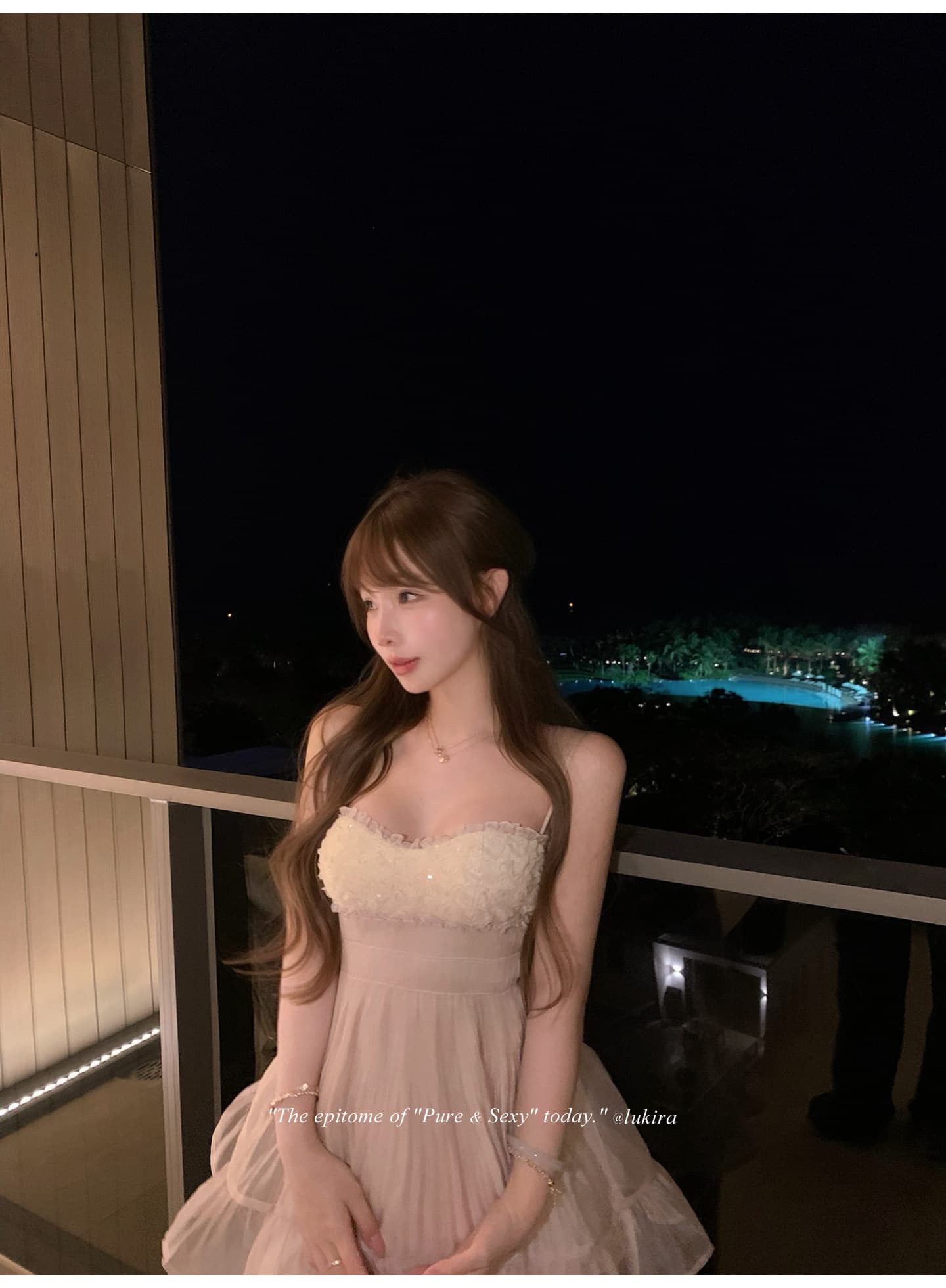 lukira 제나라 꿈 니산 무거운 작업 구슬 조각 Tulle 슬립 여성 드레스 봄 여름 허리 수축 한 마디 미니 스커트 상세 이미지 25