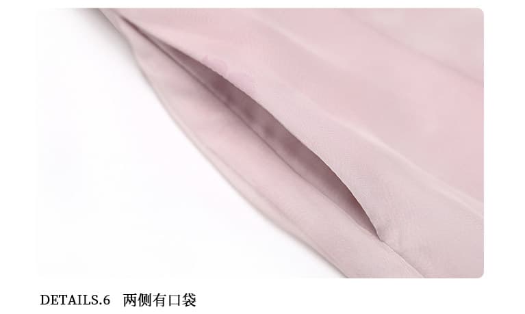 파빌리온 와우 보라색 쌰 새로운 중식 수묵화 헤일로 염색 슬립 바지 망사 오픈 가디건 세 조각 여성 세트 여름 새로운 상세 이미지 15