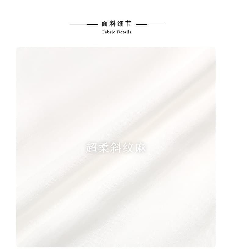 파빌리온 와우 반나절 무용 자 면 아마 느긋한 바람 티셔츠 캐주얼 바지 세트 초기 여름 새로운 출퇴근 여성 의류 상세 이미지 5