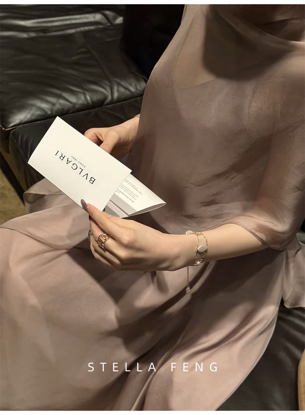 펭 급여 잉 황혼 연기 루오 여성 드레스 여름 고급 품격 슬립 치마 숄 스카프 상세 이미지 26
