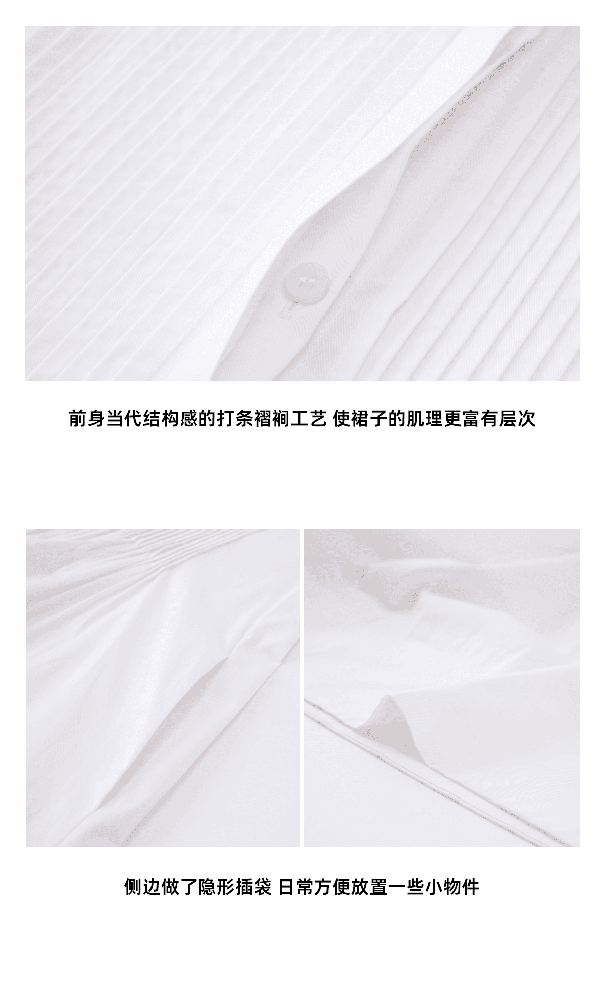 multimath 작은 딩 보물 리 장기 셔츠 드레스 순면 루즈핏 디자인 센스 민소매 쇼트 스타일 여성 드레스 상세 이미지 4