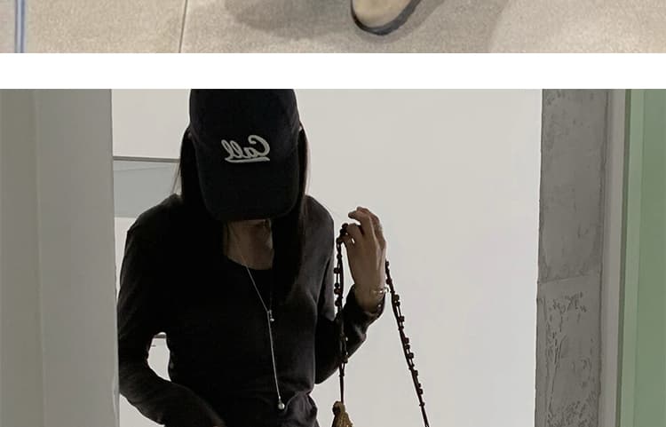 임산부 2025 새로운 한 부서 디자인 센스 레이스 양모 바지 루즈핏 하이웨이스트 스트레이트 와이드 레그 팬츠 9 포인트 상세 이미지 27
