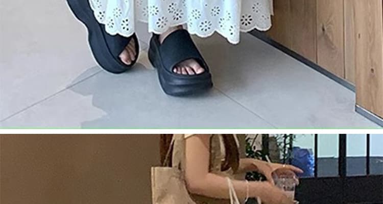 지금 huo 디자인 센스 레이스 패치워크 반신 스커트 임산부 허리밴드 조정 하이웨이스트 다용도 한 마디 중간 길이 스커트 상세 이미지 37