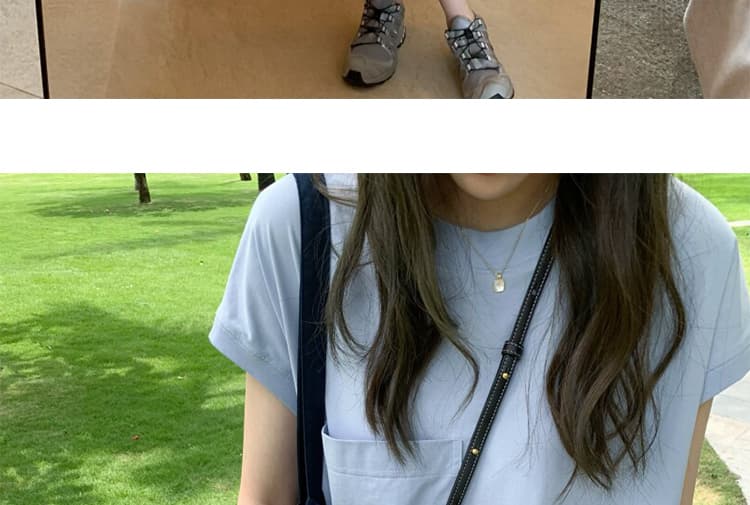 지금 huo 여름 바다 소금 코튼 얼음 빅 포켓 반팔 티셔츠 드레스 여름 오래된 돈 바람 루즈핏 스트레이트 롱 스커트 상세 이미지 38