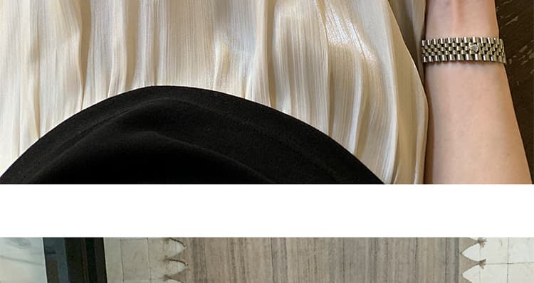 지금 여름 임산부 새로운 구슬 빛 질감 퀴즈 은사 반신 스커트 여름 우아한 부드러운 살구 색상 A라인 스커트 상세 이미지 43