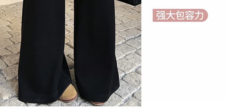 지금 huo2026 폭발 임산부 없음 흔적 신축성 허리 머리 찹쌀 플러시 부츠컷 방귀 커튼 바지 슬림해 보이는 패션 다용도 상세 이미지 9