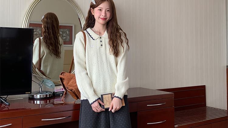 지금 huo 임산부 새로운 가을 겨울 고급 센스 착용 가져 가라. 두꺼운 없음 흔적 허리 디자인 9 포인트 도트 무늬 레이스 바지 다용도 상세 이미지 38