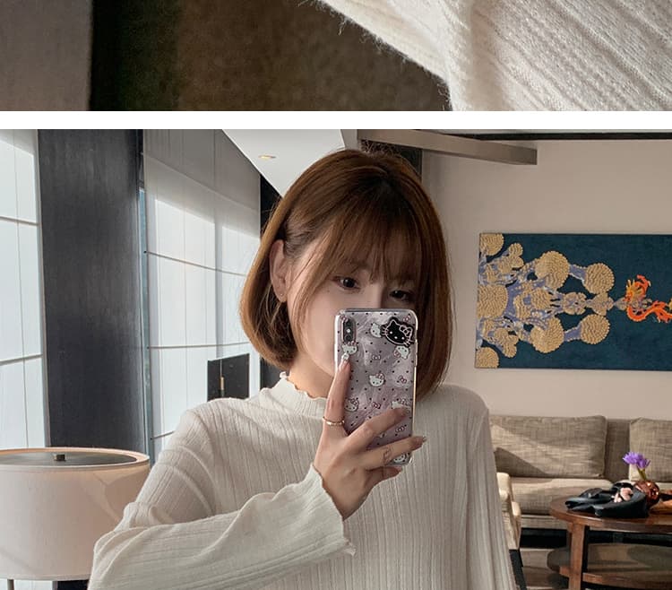 임산부 2026 새로운 반하이넥 작은 치마 기본 셔츠 가을 겨울철 빅 사이즈 루즈핏 슬림해 보이는 인사이드 가져 가라. 긴팔 맨위 상세 이미지 29