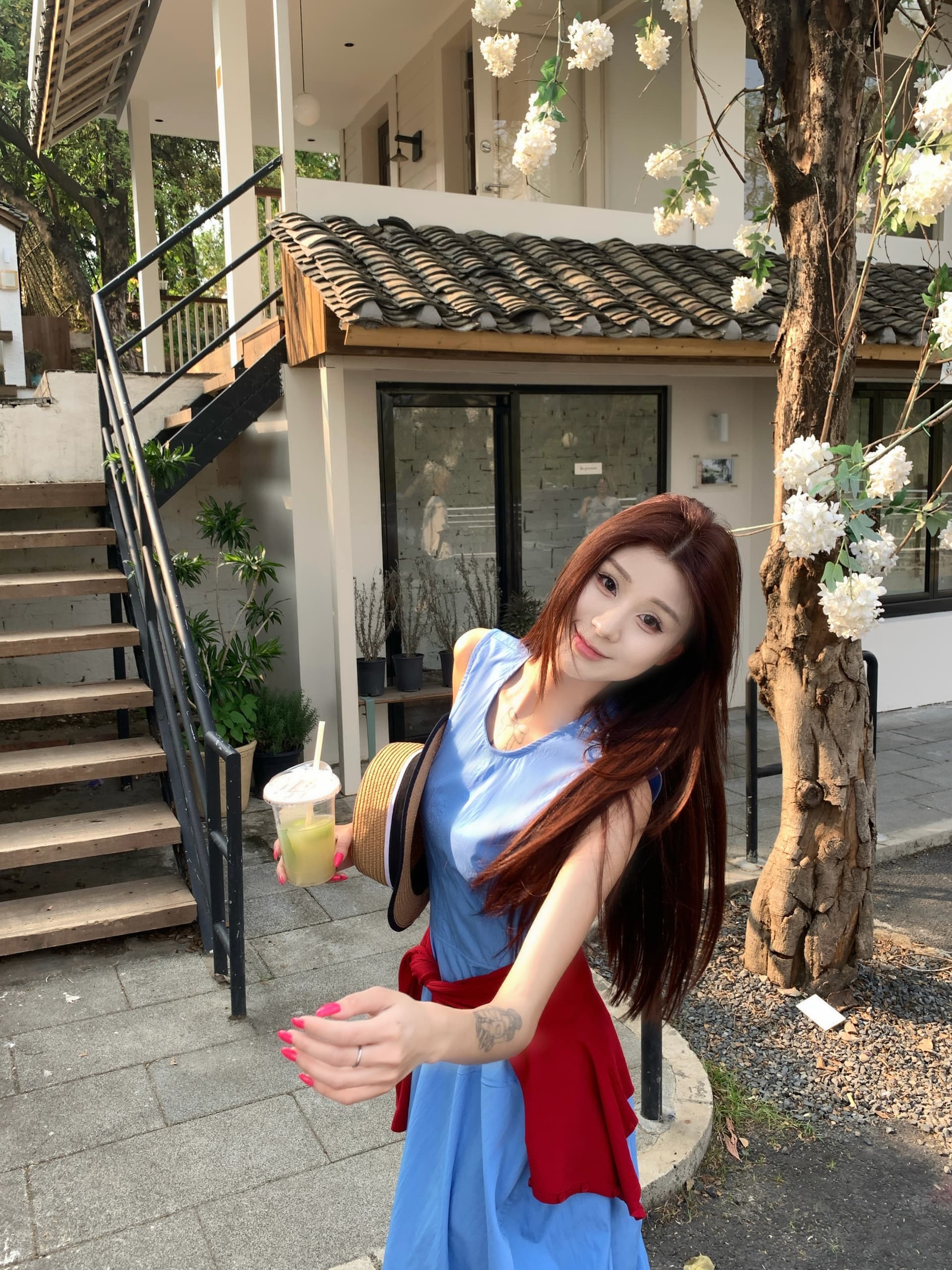 실사 빅 사이즈 여성 의류 프랑스식 착용 가져 가라. 세트 새로운 패션 루즈핏 슬림해 보이는 느긋한 바람 오픈 가디건 맨위 조끼 상세 이미지 1