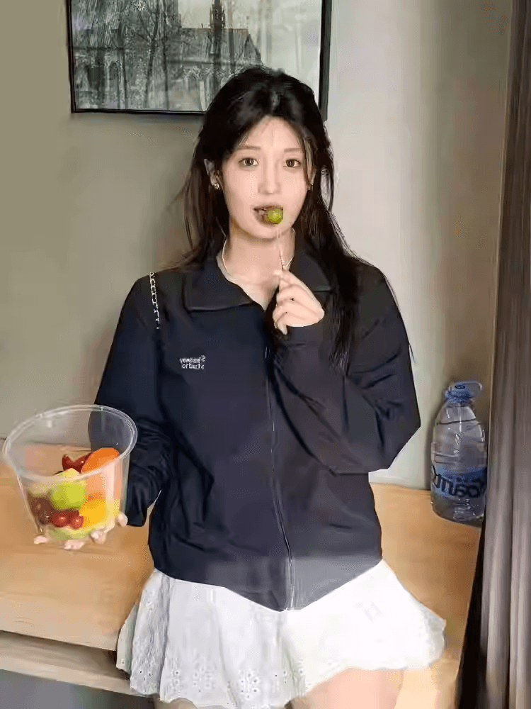 화이트 운동 바람 통기성 자외선 차단 의류 여성 여름 새로운 얇고 가벼운 국방 자외선 스탠드 칼라 루즈핏 자외선 차단 외투 상세 이미지 6