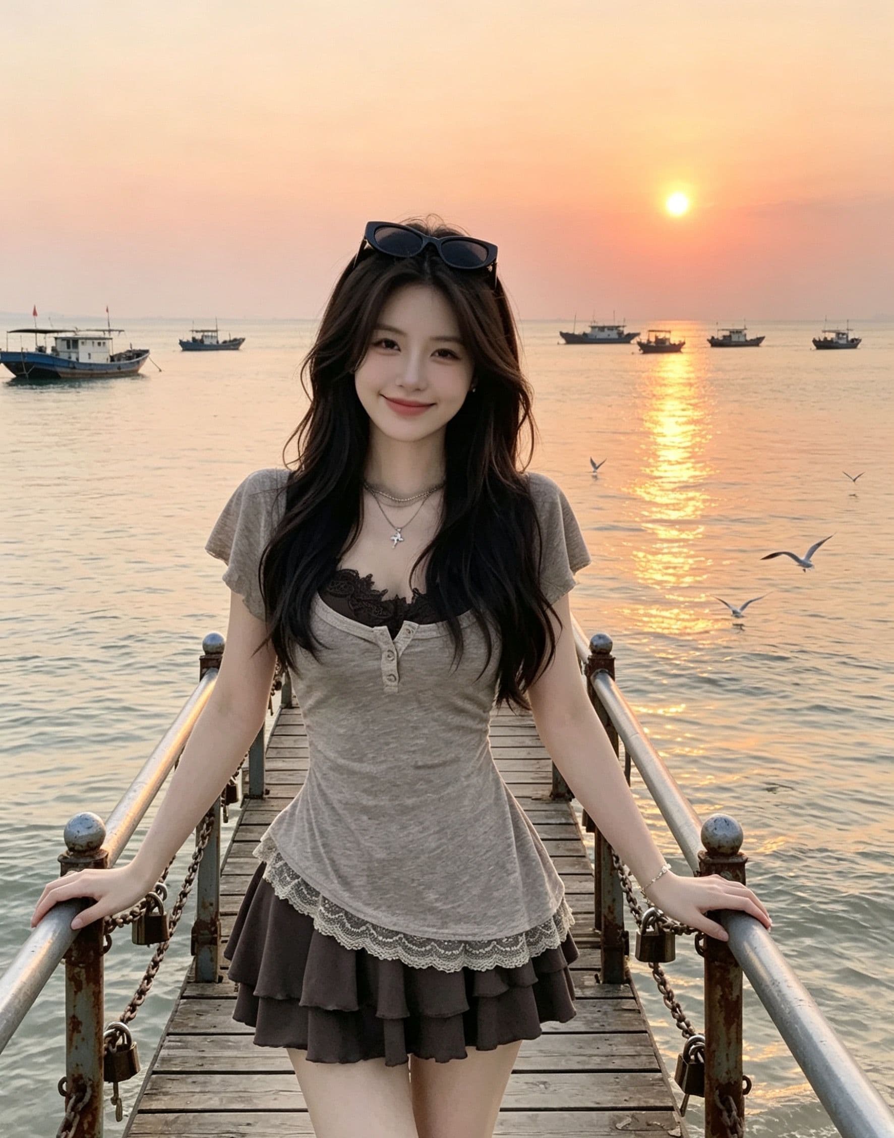 핫걸 착용 가져 가라. 레트로 레이스 조각 슬립 품격 드레스 특별 아름다운 꼬집기 허리 작은 치마 2026 여름 상세 이미지 7