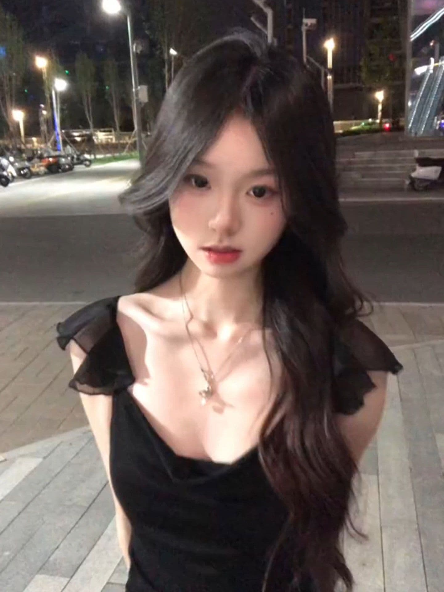 사람들 면 260 그램 순수한 욕망 바람 티셔츠 여성 여름 핫걸 망사 허리 수축 슬림해 보이는 디자인 센스 맨위 상세 이미지 4