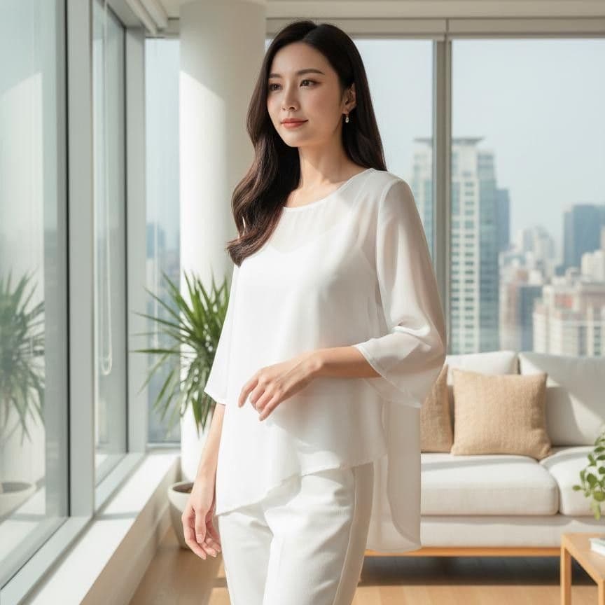 고급 센스 자외선 차단 의류 블라우스 여성 여름 새로운 루즈핏 경량 셔츠 맨위 에어컨 객실 셔츠 상세 이미지 5