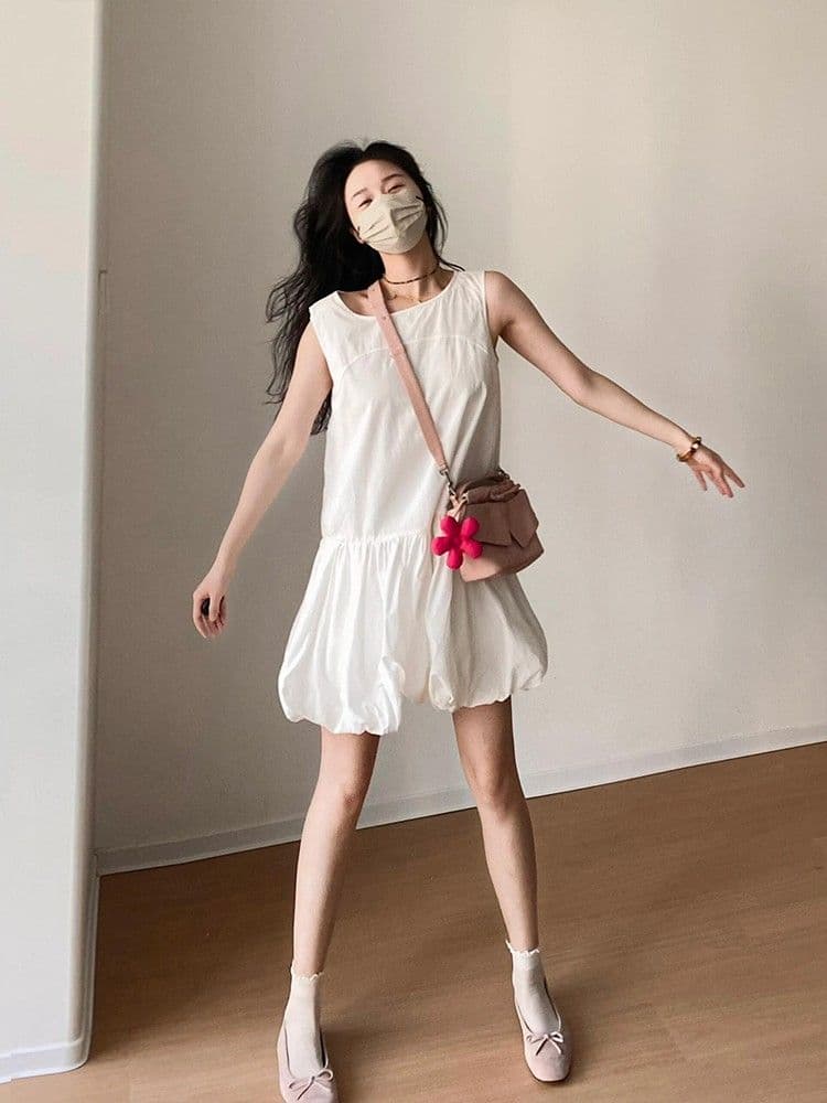 검정색 남쪽 법도 가짜 바람 드레스 2026 여름 새로운 그는 벤 바람 작은 검은 드레스 여성 짧은 허리 수축 작은 키 상세 이미지 11
