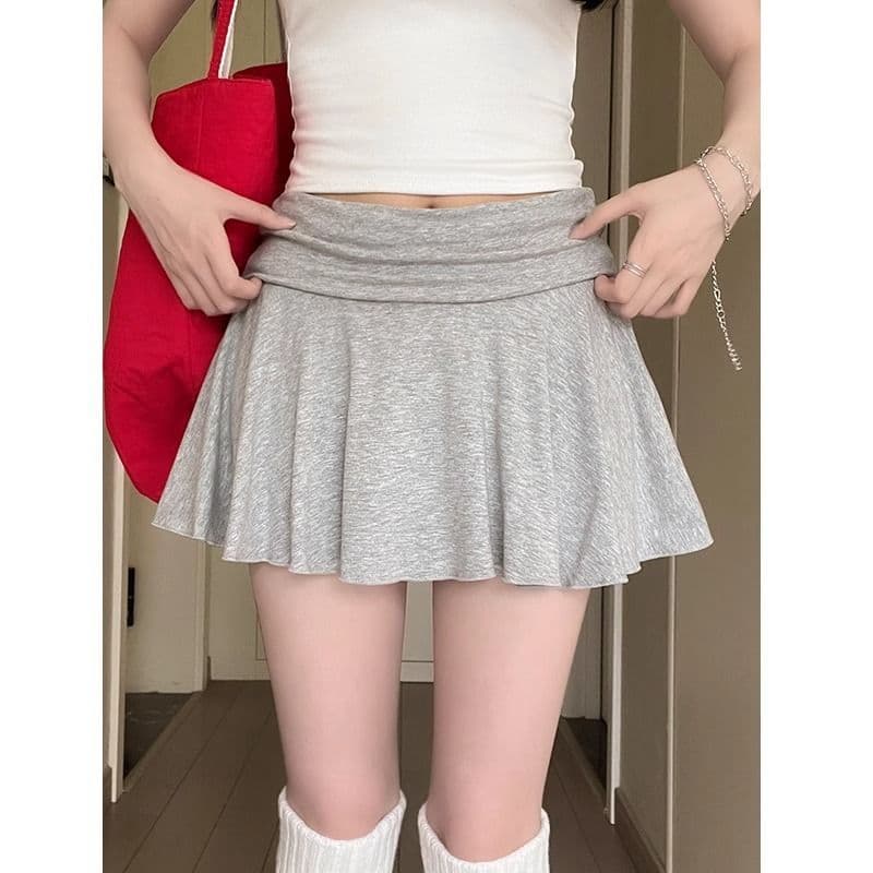 캐주얼 운동 미니 스커트 여성 여름 얇은 스타일 아메리칸 핫걸 노출 방지 루즈핏 다용도 반신 스커트