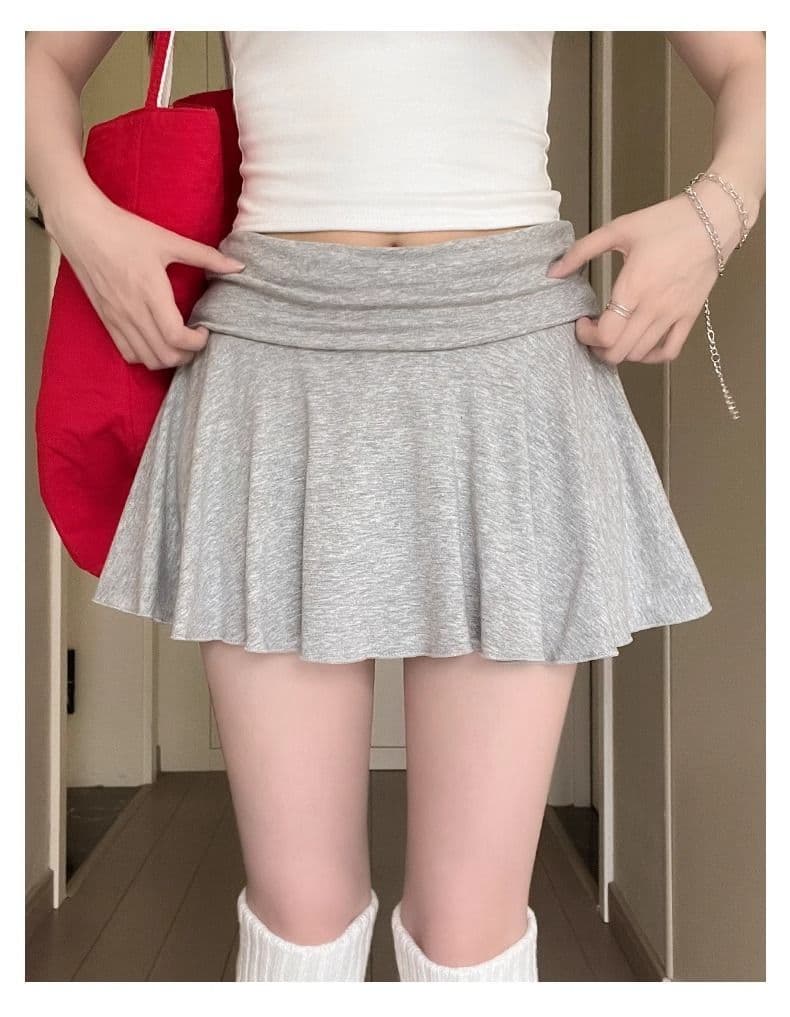 캐주얼 운동 미니 스커트 여성 여름 얇은 스타일 아메리칸 핫걸 노출 방지 루즈핏 다용도 반신 스커트 상세 이미지 8