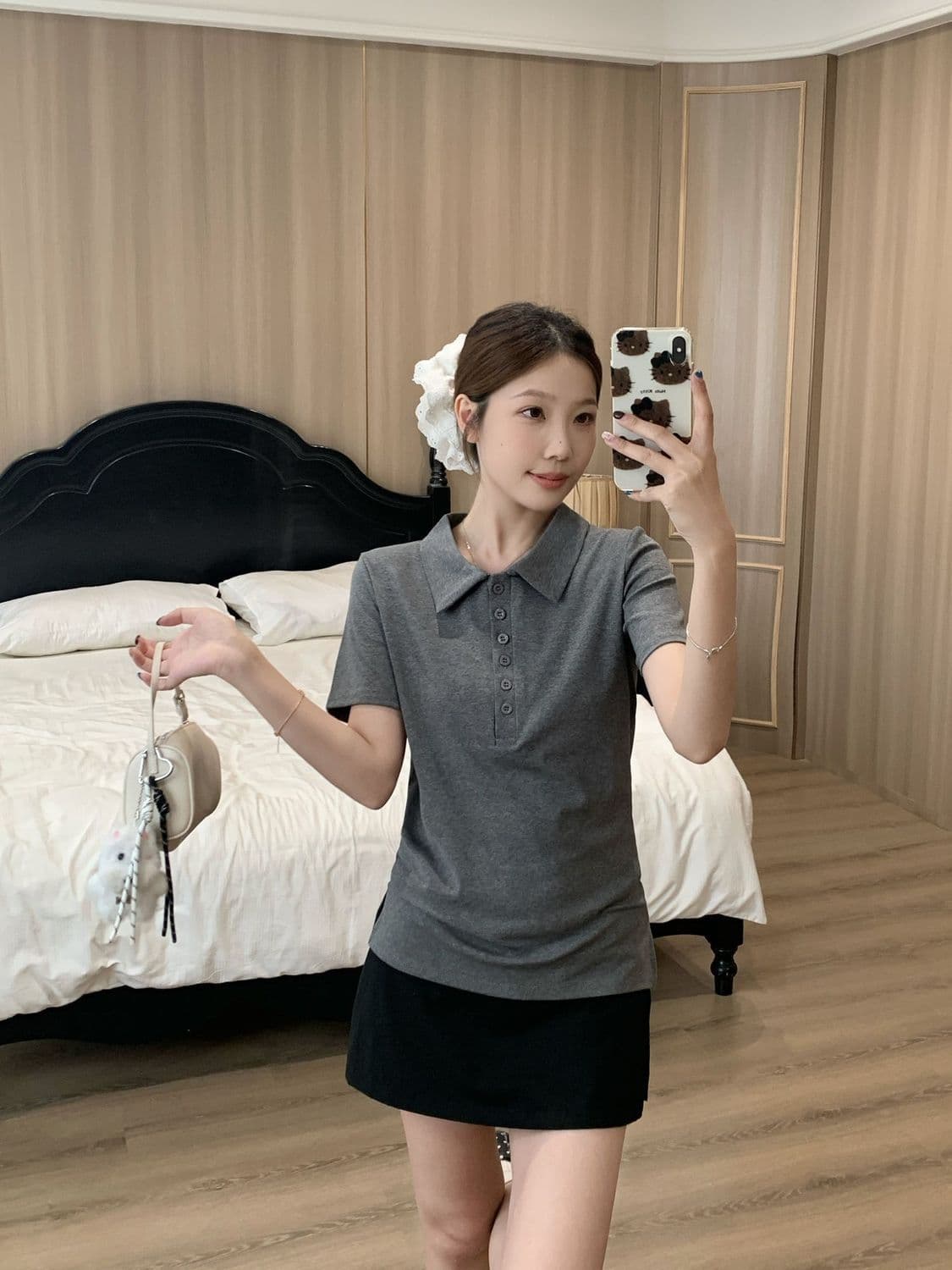 92 면 8 암모니아 200 kg 빅 사이즈 여성 의류 지방 mm 여름 새로운 POLO 칼라 반팔 티셔츠 맨위 상세 이미지 11