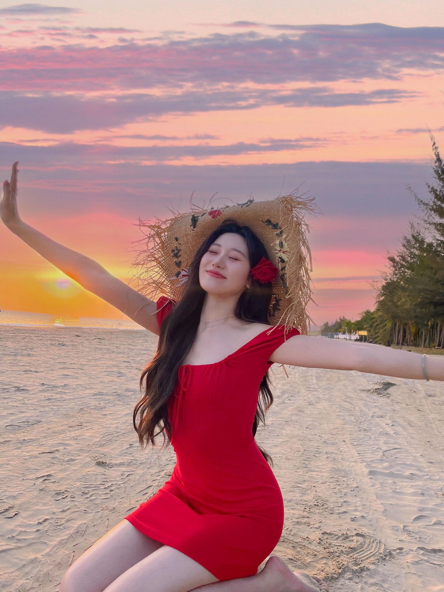 순수한 욕망 작은 키 보트넥 펌프 로프 빨간색 슬립 여성 드레스 여름 태국 해변가 휴가 핫걸 미니 스커트 상세 이미지 7