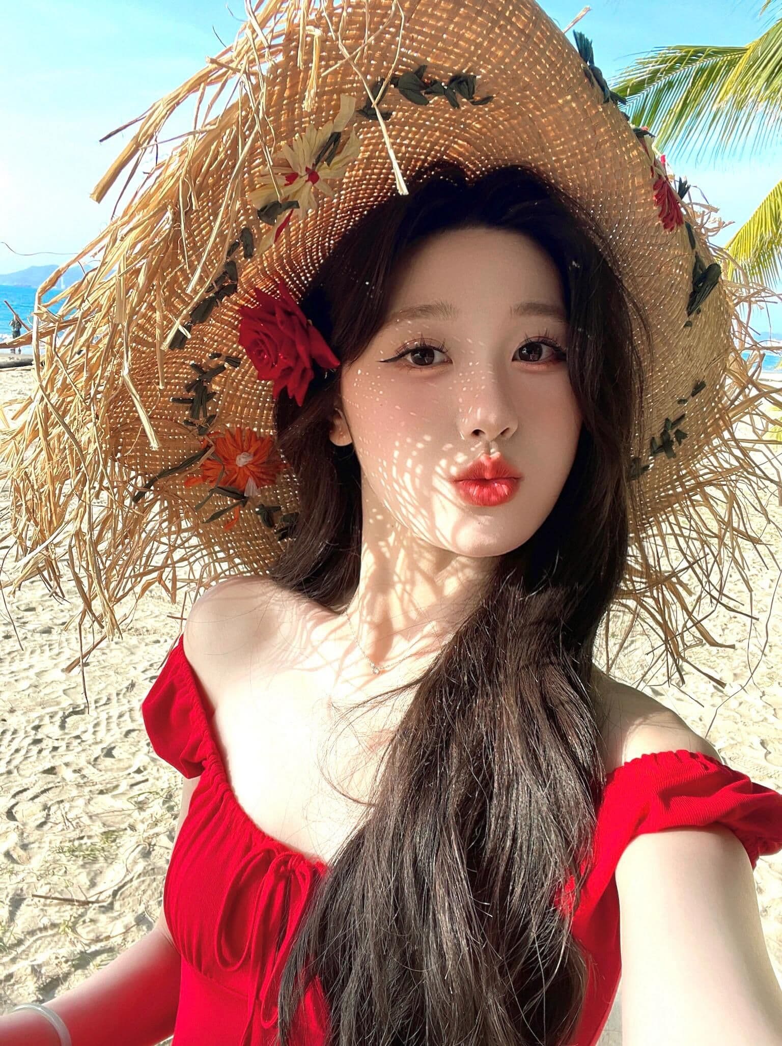 순수한 욕망 작은 키 보트넥 펌프 로프 빨간색 슬립 여성 드레스 여름 태국 해변가 휴가 핫걸 미니 스커트 상세 이미지 8