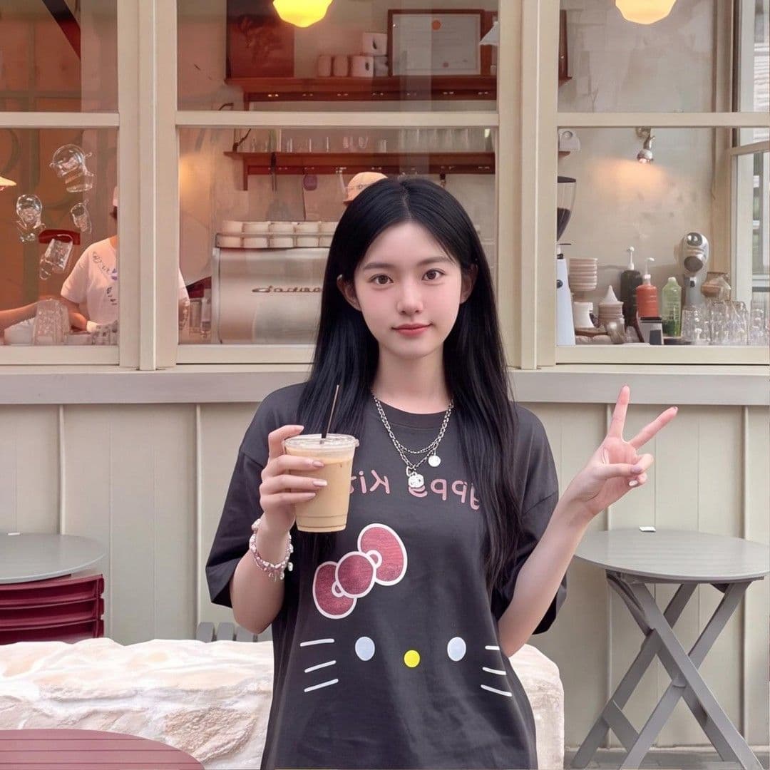 대나무 마디 면 한국 스타일 귀여운 만화 프린트 맨위 티셔츠 캐주얼 26 여름 새로운 반팔 루즈핏 슬림해 보이는 티셔츠 상세 이미지 7