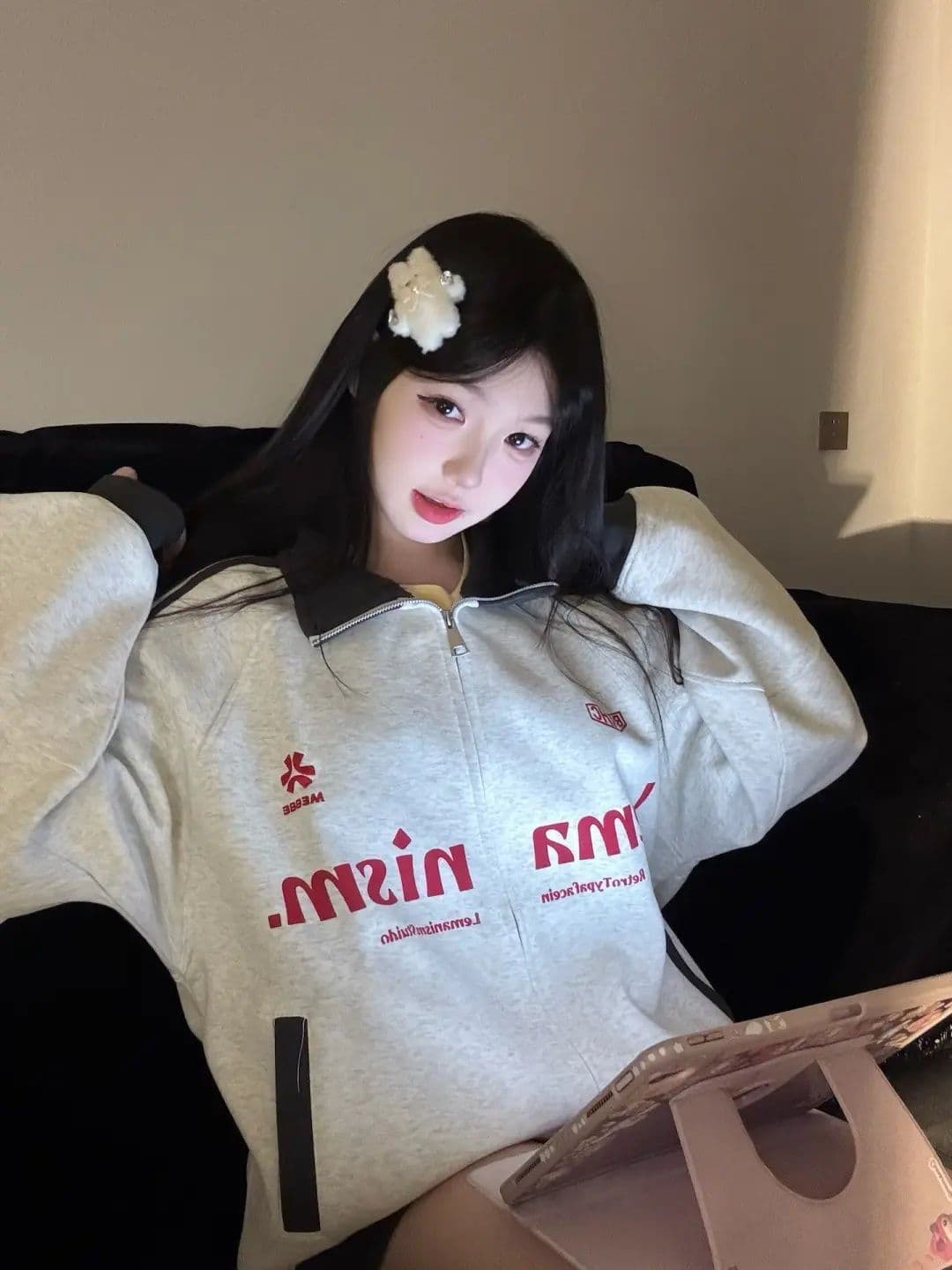 원본 솜씨 얇은 스타일 원본 솜씨 순수한 Mianhua 면 복합 후드티 여성 상세 이미지 8
