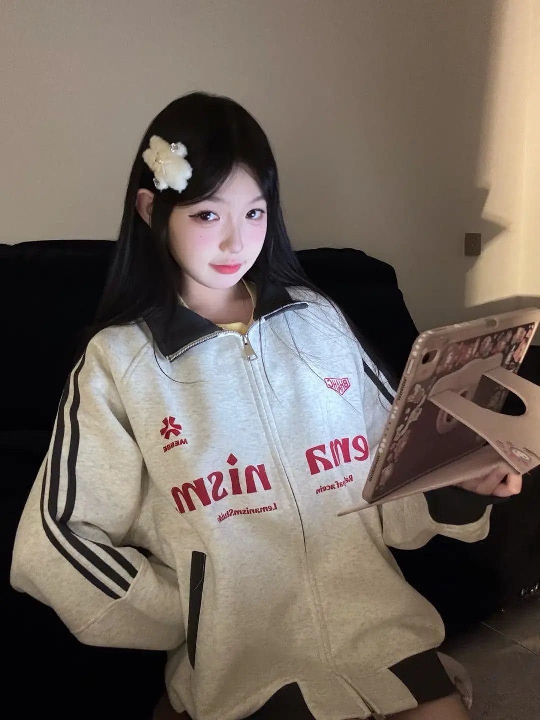 원본 솜씨 얇은 스타일 원본 솜씨 순수한 Mianhua 면 복합 후드티 여성 상세 이미지 15
