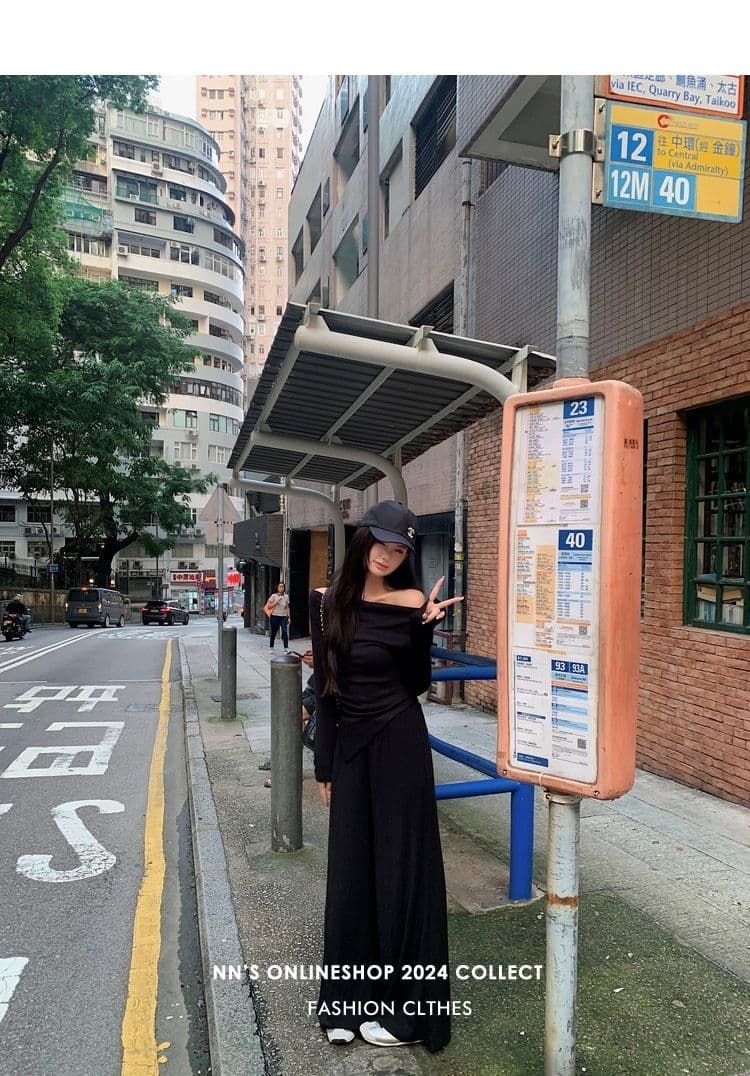 가을 겨울 ootd 착용 가져 가라. 세트 2026 년 새로운 니트 맨위 바지 투피스 세트 고급 센스 코디 전체 집합 상세 이미지 5