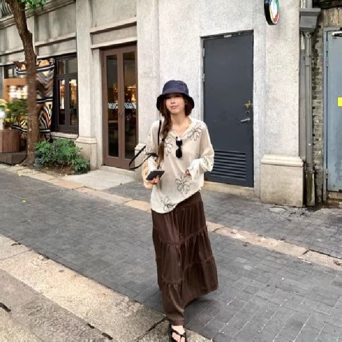 눈꽃 면 디자인 센스 달콤함 프린트 긴팔 티셔츠 여성 여름 캐주얼 루즈핏 작은 대중 슬림해 보이는 맨위 이미지 2