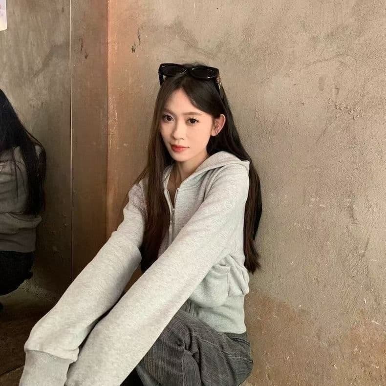 후아 면 복합 회색 쇼트 스타일 후드 털이 있고 두꺼운 후드티 여성 코트 가을 겨울 새로운 맨위 착용 가져 가라. 오픈 가디건 상세 이미지 8