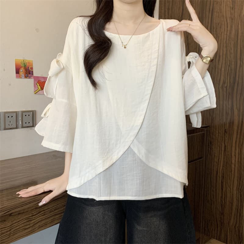 실사 빅 사이즈 지방 mm 디자인 센스 불규칙 셔츠 외국 가스 다용도 표지 고기 맨위 상세 이미지 6