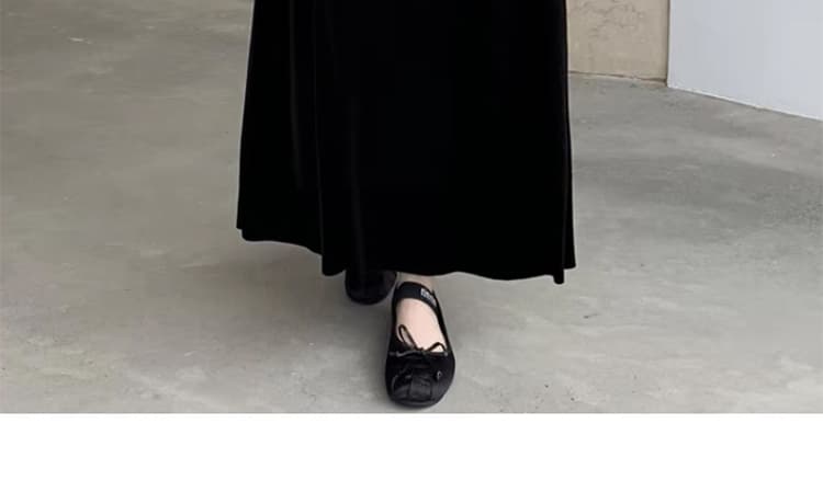 임산부 2026 봄 여름 새로운 높은 품질 벨벳 반신 스커트 중간 길이 없음 겨울 복부 지지 우산 치마 겨울 한 마디 롱 스커트 상세 이미지 19